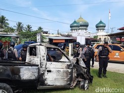 Mobil Pencuri 5 Ekor Sapi di Aceh Utara Dibakar Warga