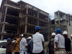 Pekerja Bangunan Gasak Gedung Pemda 2 Karawang yang Sedang Dibangun