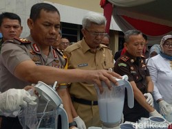 Polda Sumsel Musnahkan Barang Bukti Narkoba Senilai Rp 45 Miliar