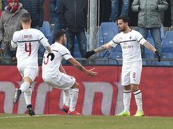 Suso yang mengunci kemenangan Milan dengan gol yang dibukukan pada menit ke-82. Tak ada perayaan yang dilakukan Suso. (Foto: Paolo Rattini/Getty Images)