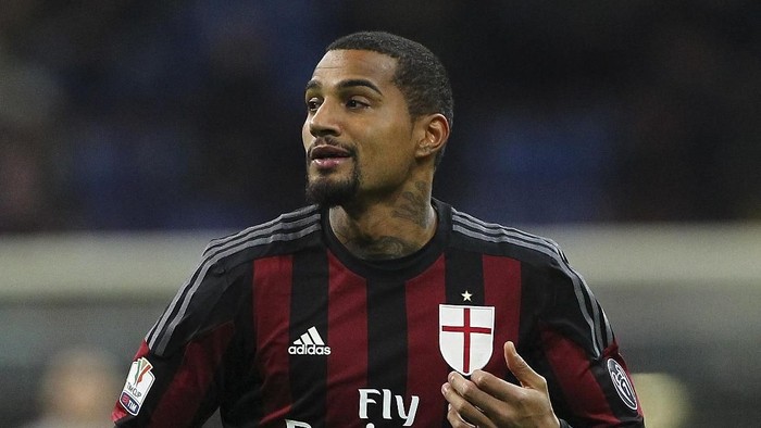 kevin-prince boateng ac milan MILAN, ITALY - JANUARY 13: Kevin Prince Boateng of AC Milan looks on during the TIM Cup match between AC Milan and Carpi FC at Stadio Giuseppe Meazza on January 13, 2016 in Milan, Italy. (Photo by Marco Luzzani/Getty Images)