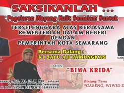 Lestarikan Budaya, Pemkot Semarang Ajak Warga Nonton Wayang Kulit