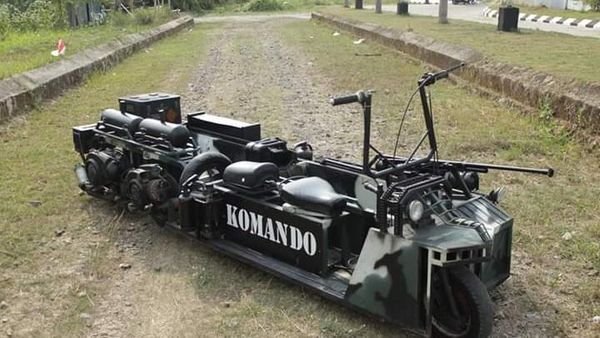 Vespa Tempur ala Kendaraan Perang