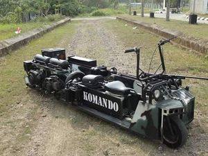 Vespa Tempur ala Kendaraan Perang