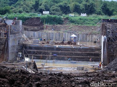 Penampakan Terkini Pembangunan Floodway Cisangkuy