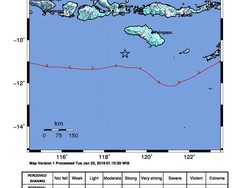 Gempa M 6,7 di Sumba Barat Terasa hingga Sumbawa-Lombok