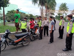 Ngeng! 300 Ratus Motor Balap Liar di Makassar Diamankan Polisi