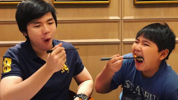 Bikin Gemas! Begini Pose Kuliner Daud, Putra Bungsu Ahok Bareng Kedua Kakaknya