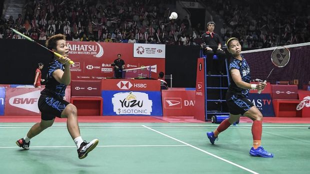 Greysia/Apriyani tersingkir dari babak semifinal Indonesia Masters 2019. (