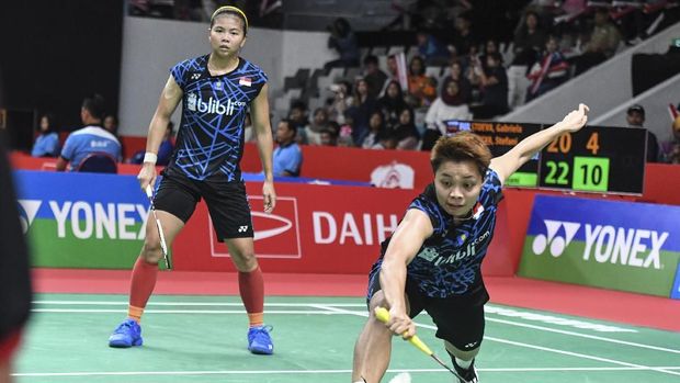 Greysia/Apriyani lolos ke semifinal Thailand Open 2019.