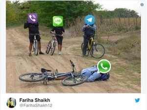 Banjir Meme akibat WhatsApp Down Banjir Meme akibat WhatsApp Down