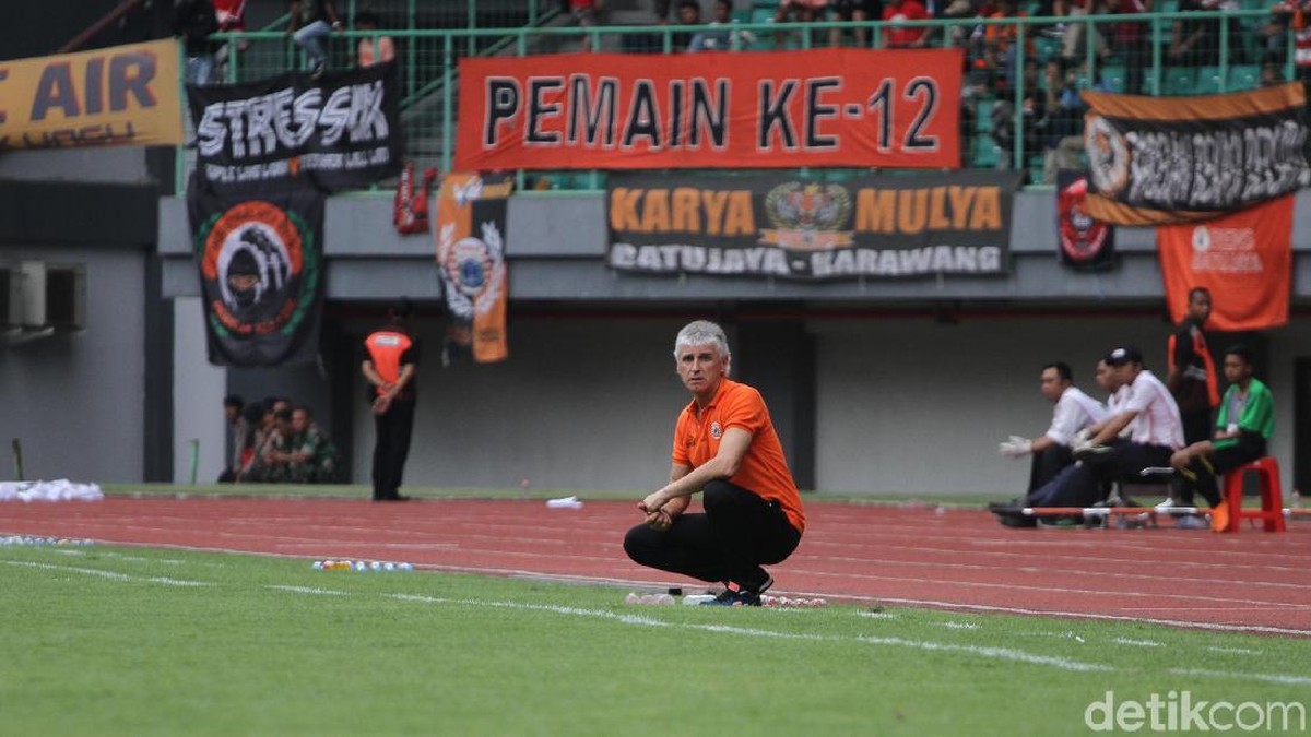 Ivan Kolev menyanjung Persija Jakarta usai mengalahkan Home United (Rifkianto Nugroho/detikSport)