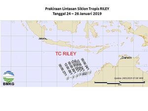 Siklon Tropis Riley, Waspada Gelombang Laut 4-6 Meter di Perairan Jawa-NTT