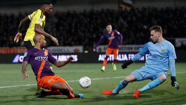 Man City ke Final Piala Liga Usai Kalahkan Burton Albion