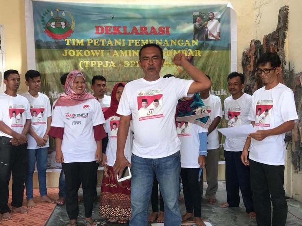 Kelompok Tani di Padang Deklarasi Dukung Jokowi-Maruf