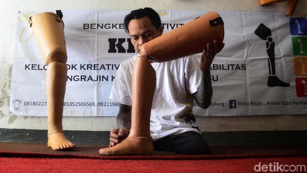 Kaki Palsu Buatan Penyandang Disabilitas Ini Tembus Malaysia