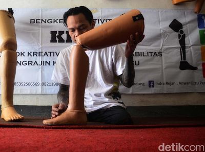 Kaki Palsu Buatan Penyandang Disabilitas Ini Tembus Malaysia