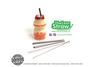 Lucunya Sedotan Stainless Mini Khusus untuk Minum Yakult