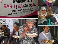 Di Warung Nasi Ini Bayar Rp 1.000 Bisa Makan Sepuasnya