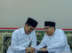 Jokowi Bertemu Quraish Shihab di Ponpes Bayt Alquran Tangsel