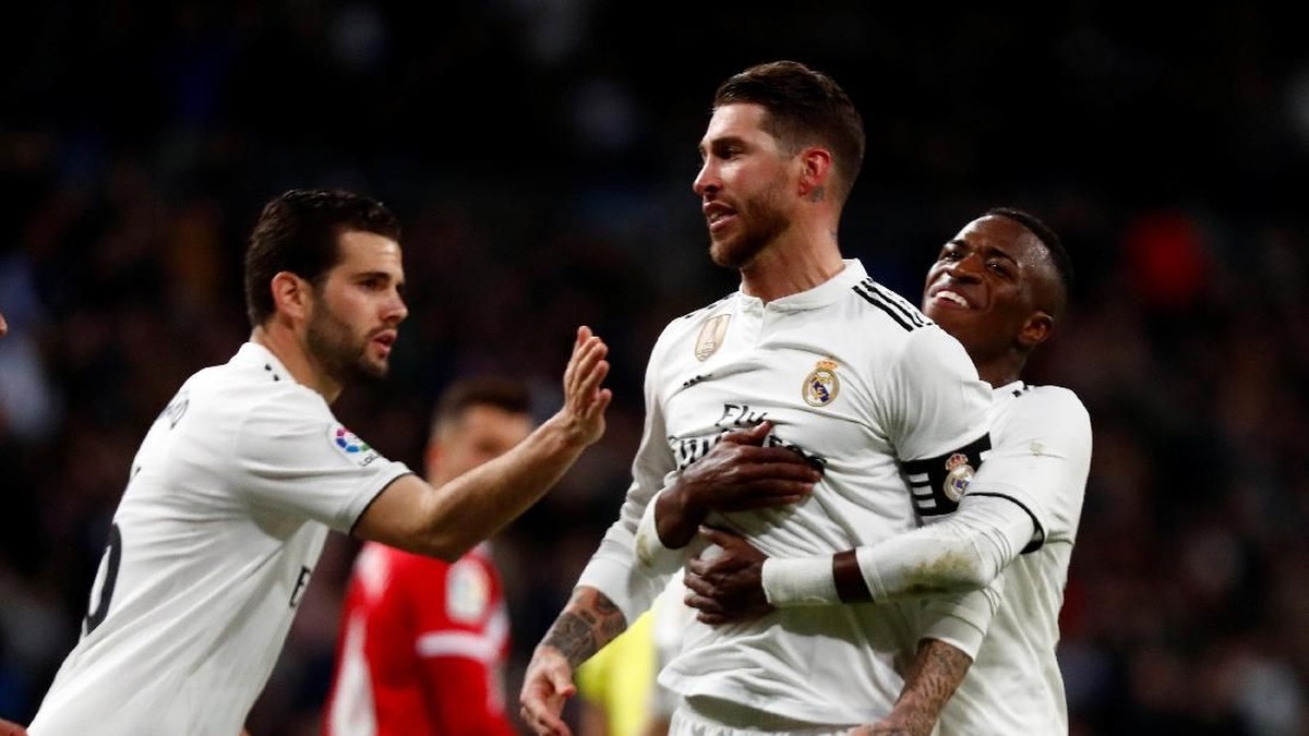 Real Madrid menang 4-2 atas Girona. (Foto: Juan Medina/Reuters)