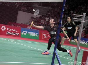 Ahsan/Hendra ke Semifinal All England, Tommy Terhenti Ahsan/Hendra ke Semifinal All England, Tommy Terhenti