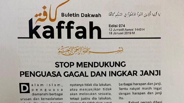 'Indonesia Barokah' Disoal Tim Prabowo, TKN Ungkit Buletin 'Kaffah'