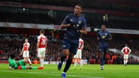 Justru MU yang mendapatkan gol di menit ke-82. Anthony Martial mengunci kemenangan MU dan memastikan timnya lolos ke babak kelima. Ini sekaligus jadi kemenangan kedelapan beruntun bersama Ole Gunnar Solskjaer. (Foto: Catherine Ivill/Getty Images)