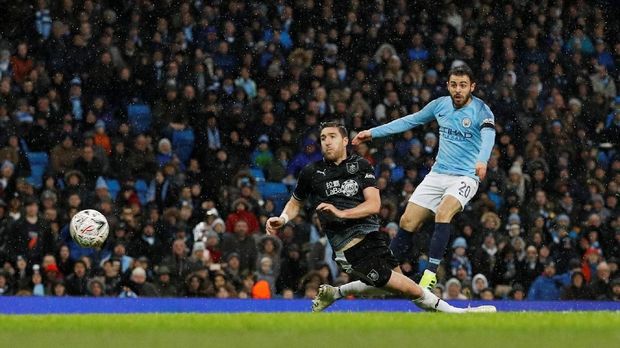 Bungkam Burnley 5-0, Man City Melaju ke Babak V Piala FA