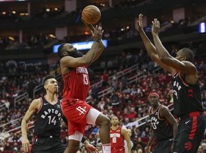 Hasil NBA: Rentetan 30 Poin Harden Lanjut, Rockets Kalahkan Raptors Hasil NBA: Rentetan 30 Poin Harden Lanjut, Rockets Kalahkan Raptors