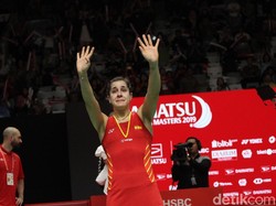 Cedera Tak Hentikan Carolina Marin dari Latihan
