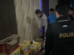 Polisi Menyita Ribuan Miras Ilegal di Makassar