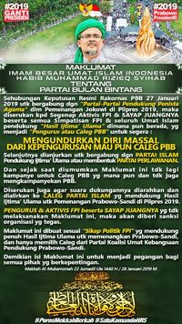 Maklumat Rizieq Syihab.