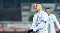 Dalam pertandingan pekan ke-21 Liga Italia di Stadio Olimpico Grande Torino, Senin (28/1/2019) dini hari WIB, Inter menurunkan Mauro Icardi dan Lautaro Martinez di lini depan. REUTERS/Massimo Pinca.