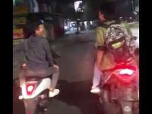 Ditangkap, ABG Bermotor Petentengan Bawa Celurit Uji Ilmu Silat