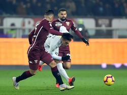 Sedangkan Inter tercatat melakukan 11 kali upaya mencetak gol dan hanya dua yang on target. REUTERS/Massimo Pinca.