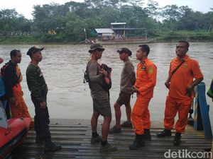 Dicari hingga malam, Pencarian Mobil Tercebur Sungai Dibantu Taifib
