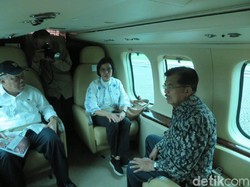 JK hingga Anies Tinjau Titik Kemacetan Jabodetabek dengan Heli