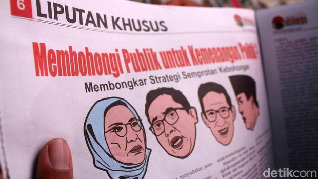 Salah satu halaman dalam tabloid 'Indonesia Barokah'.