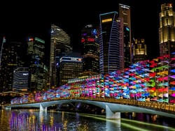 i Light Singapore Resmi Dibuka, 33 Karya Seni Interaktif Hiasi Marina Bay