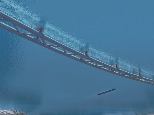Foto: Rancangan Terowongan Mengambang Bawah Laut di Norwegia
