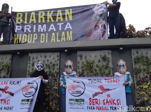 Gelar Aksi, ProFauna Jabar Serukan Setop Perburuan Primata Gelar Aksi, ProFauna Jabar Serukan Setop Perburuan Primata