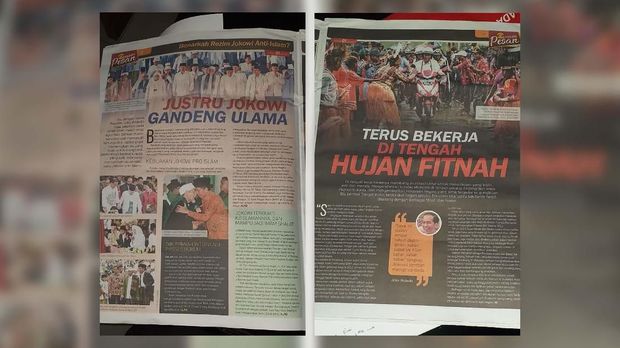 Salah satu halaman tabloid 'Pembawa Pesan'.