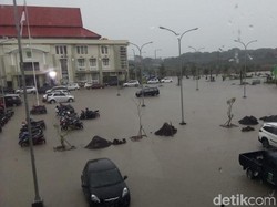 Hujan Deras, Pusat Perkantoran Pemkab Pasuruan Kebanjiran