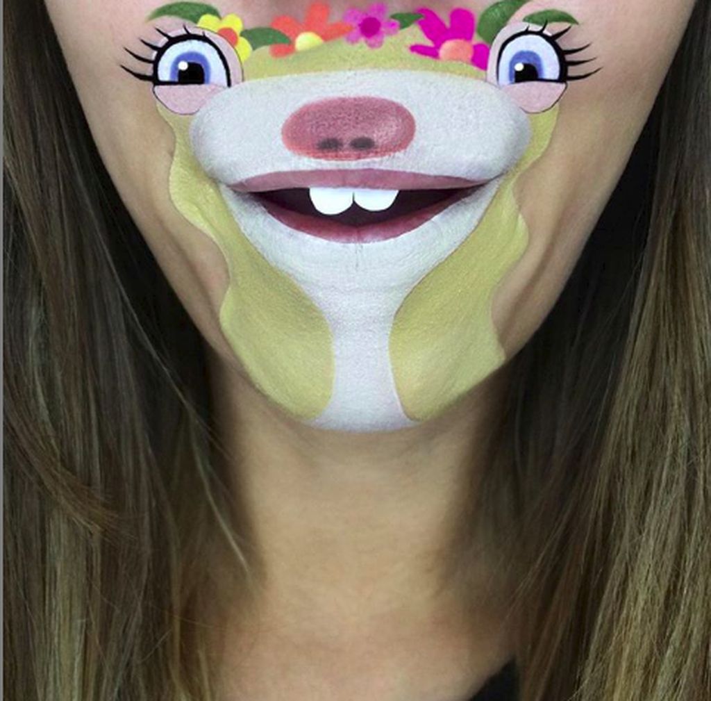 Terinspirasi dari banyak makeup artis yang tenar di Instagram karena melakukan gaya makeup unik, Laura juga ingin berkarya demikian. (Foto: Instagram/Laura Jenkinson)