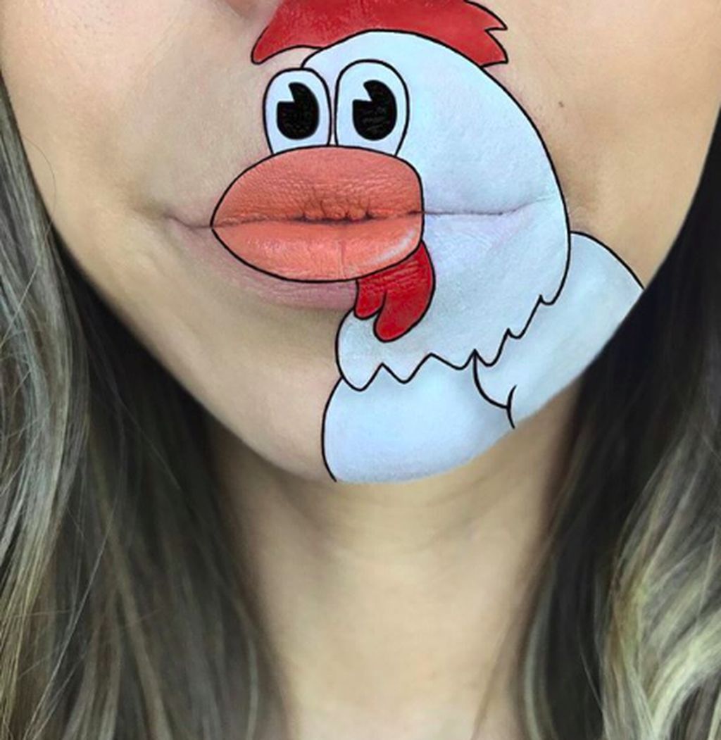 Meski sederhana namun lukisan namun gambar yang dilukis harus sesuai dengan bentuk bibir Laura agar serasi. (Foto: Instagram/Laura Jenkinson)