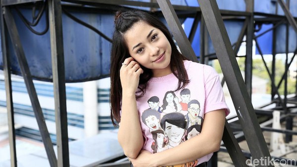 Nikita Willy yang punya perut sixpack. Foto: Asep Syaifullah/detikHOT