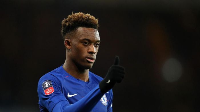 Callum Hudson-Odoi LONDON, ENGLAND - JANUARY 27: Callum Hudson-Odoi of Chelsea during the FA Cup Fourth Round match between Chelsea and Sheffield Wednesday at Stamford Bridge on January 27, 2019 in London, United Kingdom. (Photo by Catherine Ivill/Getty Images)