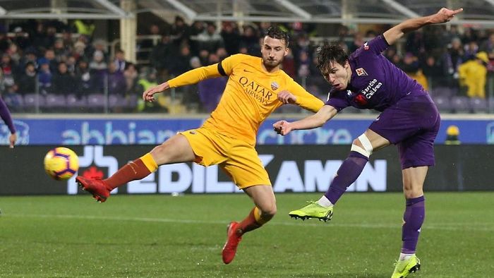 Fiorentina lolos ke semifinal Coppa Italia usai menghajar AS Roma 7-1 (Foto: Gabriele Maltinti/Getty Images) Fiorentina lolos ke semifinal Coppa Italia usai menghajar AS Roma 7-1 (Foto: Gabriele Maltinti/Getty Images)