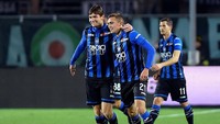 Terus menyerang Atalanta akhirnya mampu membobol gawang Juventus pada menit ke-37 melalui Timothy Castagne. Gol ini diawali dari kesalahan Joao Cancelo. REUTERS/Massimo Pinca.